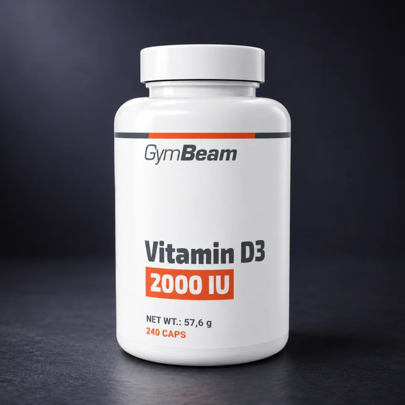 GymBeam Vitamin D3 2000 IU, 240 kapsula